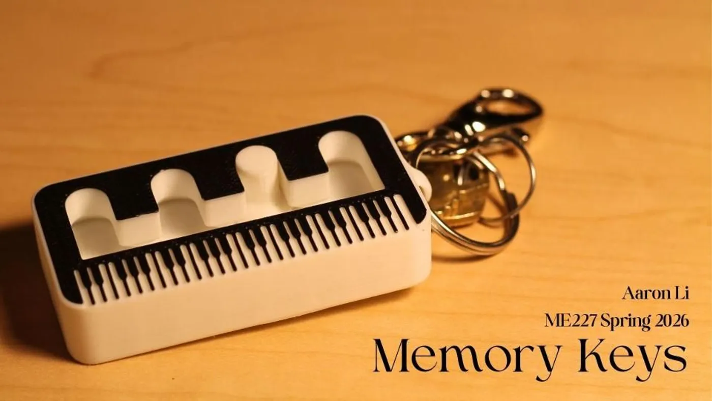 Print-in-place keychain with a four-slot knob slider