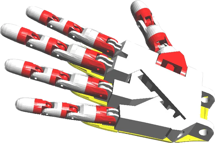 CAD model of the hand