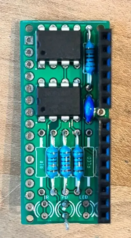 Soldering components onto the PCB