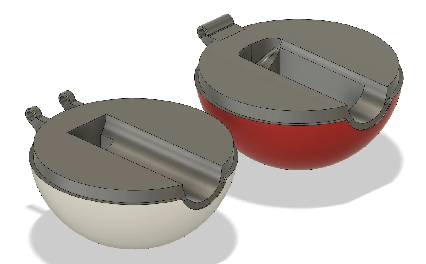 CAD model of the casing